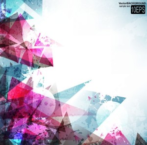 Colorful Abstract Grunge Background Vector 01