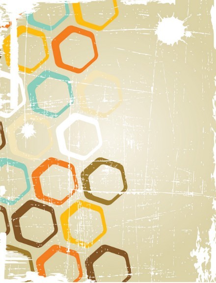 Retro Abstract Poster Background Vector 02
