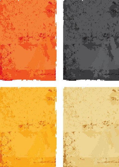 Set Of Colorful Vector Grunge Backgrounds 02