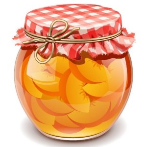 Set Of Vector Canned Fruit Icons 04