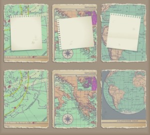 Vector Broken World Maps 02