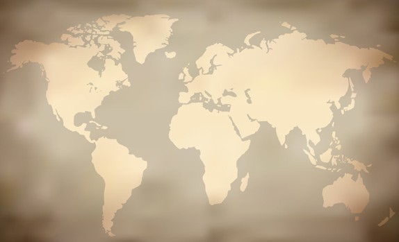Vector Old World Map 02