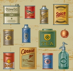 Vector Retro Grocery Store Design Elements 02