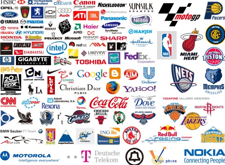 Collection of World's Best Brands and Logos Vector