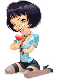 Sexy Cartoon Woman Vector 03