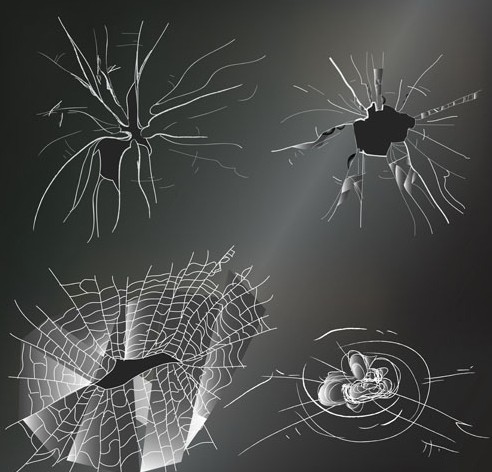 Vector Broken Glass Background 04