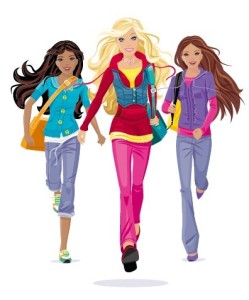 Vector Fashion City Girls Illustration 01