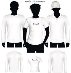 White T-shirt and Polo-shirt Templates Vector 01