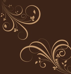 Flourish Swirl Floral Corner Patterns Vector 03
