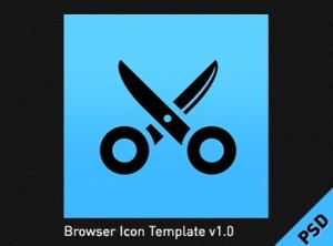 PSD Browser Icon Template