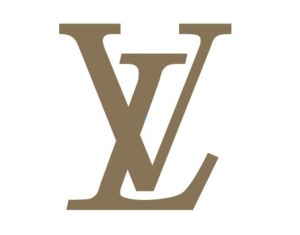 Simple Brown Louis Vuitton Logo Vector