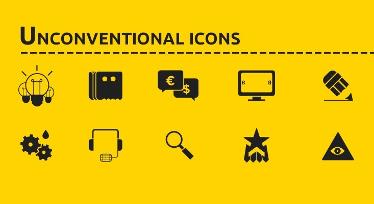 Unconventional Icons (AI + Font Icons)