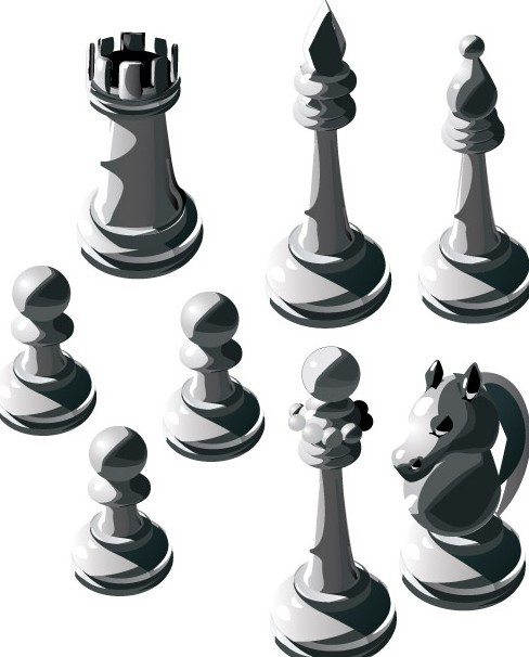 Vector Chess Design Elements Illustration 04