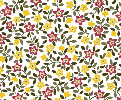 Vector Small Flower Pattern Background 03