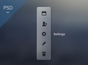 Vertical Navigation Bar PSD
