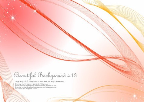 Beautiful Abstract Lines Background Vector 03