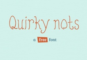 Free Font Quirky Nots