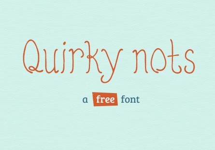 Free Font Quirky Nots