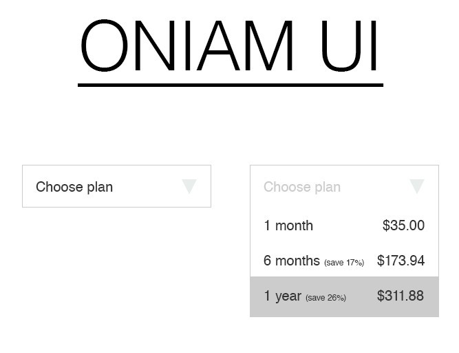 Oniam - A Clean and Flat Style Web UI Kit