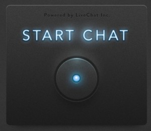 Sleek Dark Live Chat Button PSD
