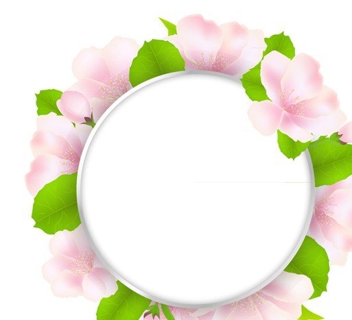 Fresh Summer Garland Frame Vector 02