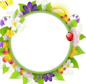 Fresh Summer Garland Frame Vector 03