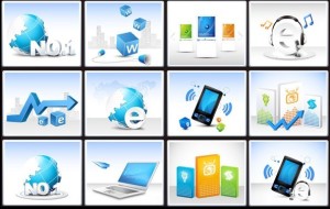 Set Of Vector Business Technology Design Elements