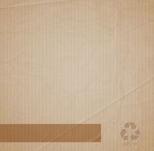 Brown Recyclable Corrugated Paper Background Vector