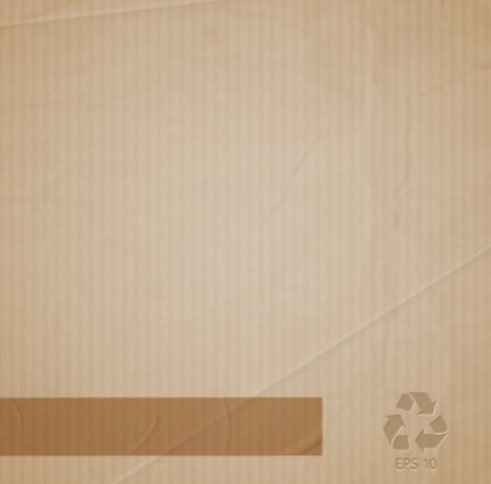 Brown Recyclable Corrugated Paper Background Vector