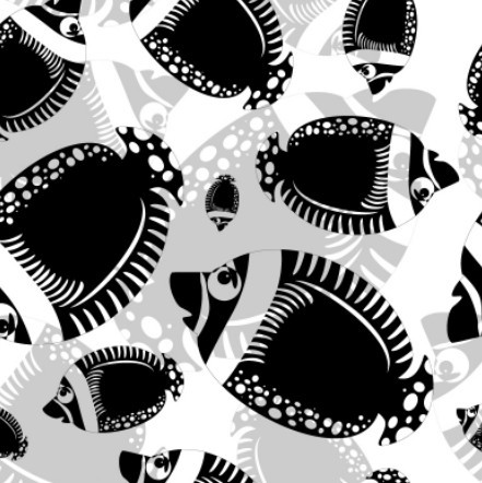 Cartoon Tropical Fish Background Vector