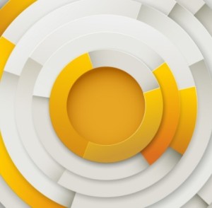Vector Abstract Paper Circles Background