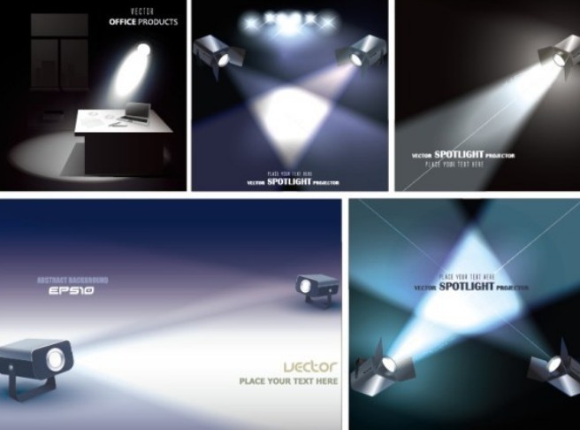 Vector Spotlight Projector Designs