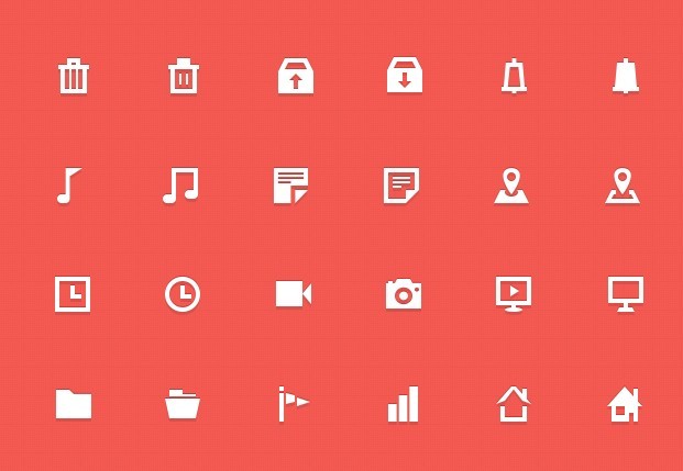 30+ Mini Web Icons PSD