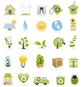 Fresh & Clean ECO Concept Vector Icons Collection