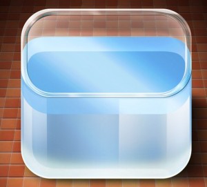 Glass Of Water App Icon PSD