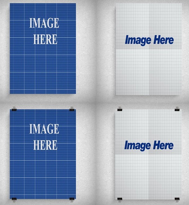 Paper Clips Frame PSD