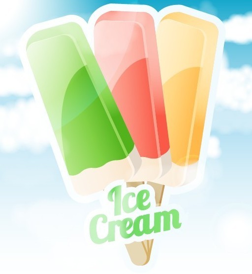 Sweet Ice Cream Vector 04