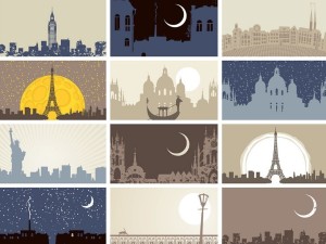 Vector Illustrations Of Famous Landmarks In The World