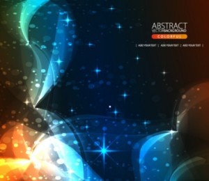 Bright Blue Abstract Bubbles and Light Background 02