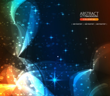 Bright Blue Abstract Bubbles and Light Background 02