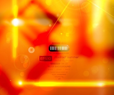 Orange Hot Summer Sunshine Background Vector