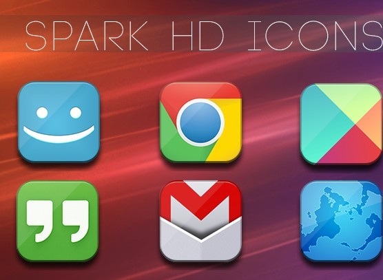 Spark HD Rounded Icon Pack