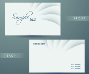 Super Simple Technology Business Card Design Template Vector