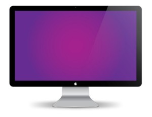 Apple Mac Monitor Vector Mockup