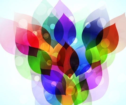 Bright Abstract Flourish Floral Background Vector 04