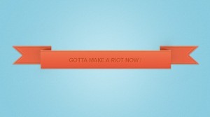Pink Riot Ribbon PSD