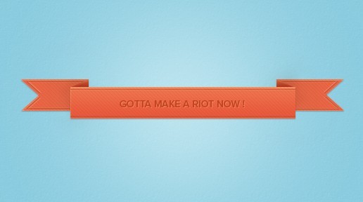 Pink Riot Ribbon PSD