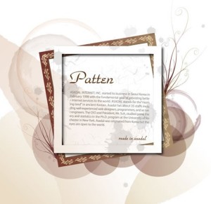 Set Of Vector Fresh Photo Frames With Floral Backgrounds
