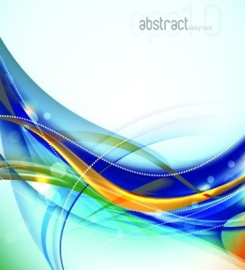 Abstract Technology Curved Lines Background Vector