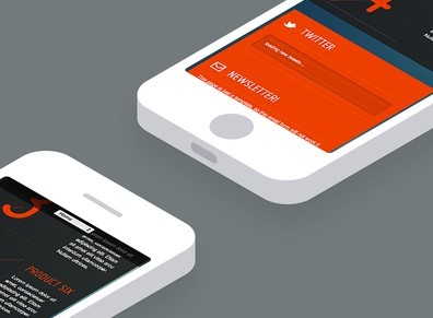 Isometric White iPhone 5 PSD Template